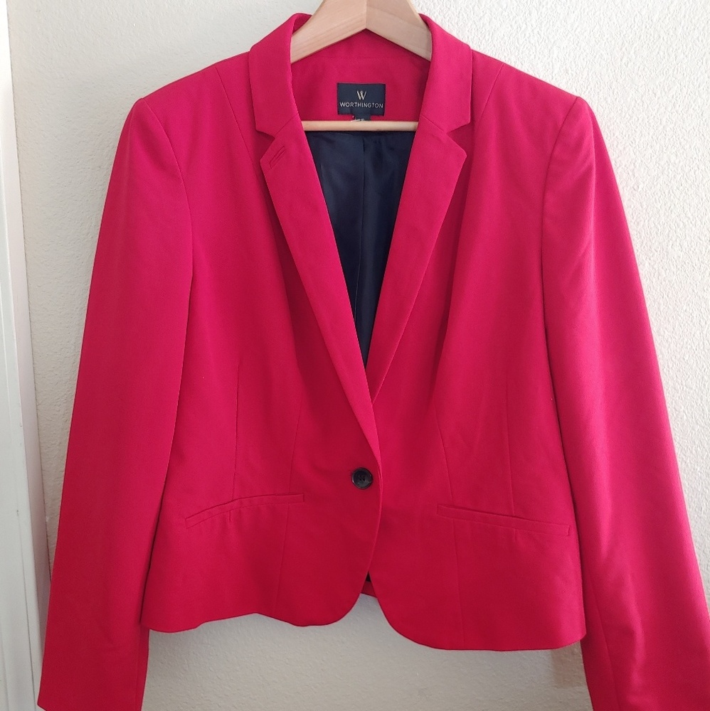 Worthington Ferrari red blazer